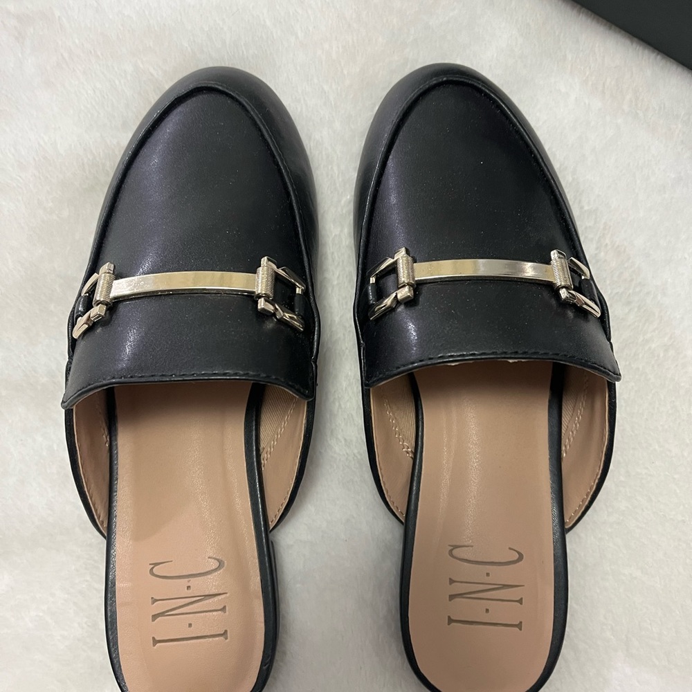 Girls Black Loafers